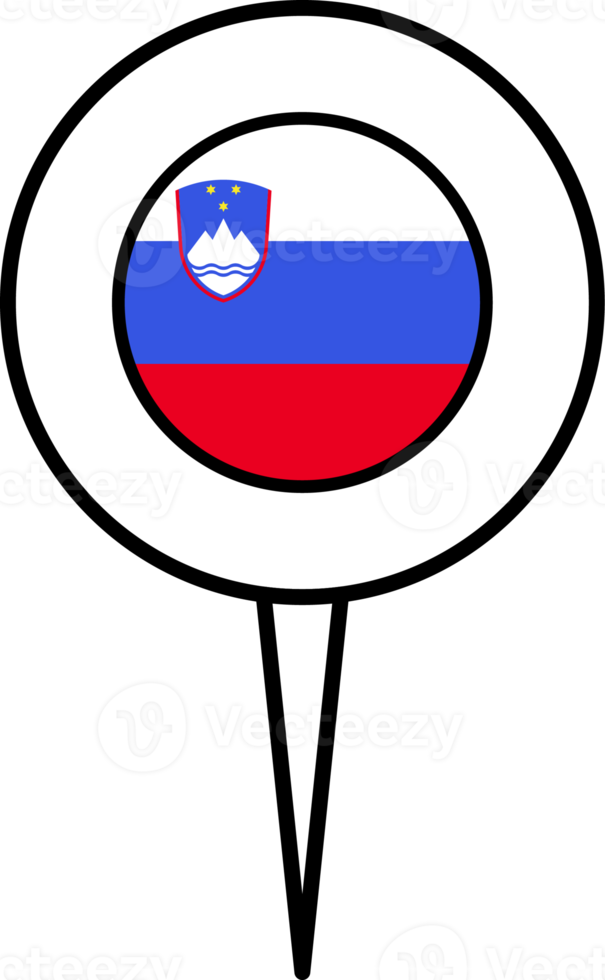 Slovenia flag pin location icon. png