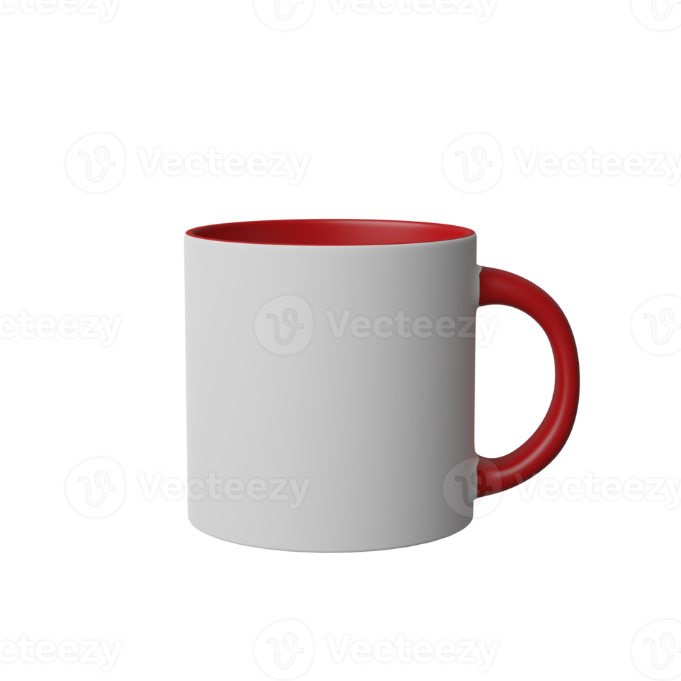 christmas white red mug cup mock-up blank product scene background. 3d illustration render. white mug cup mock up blank png