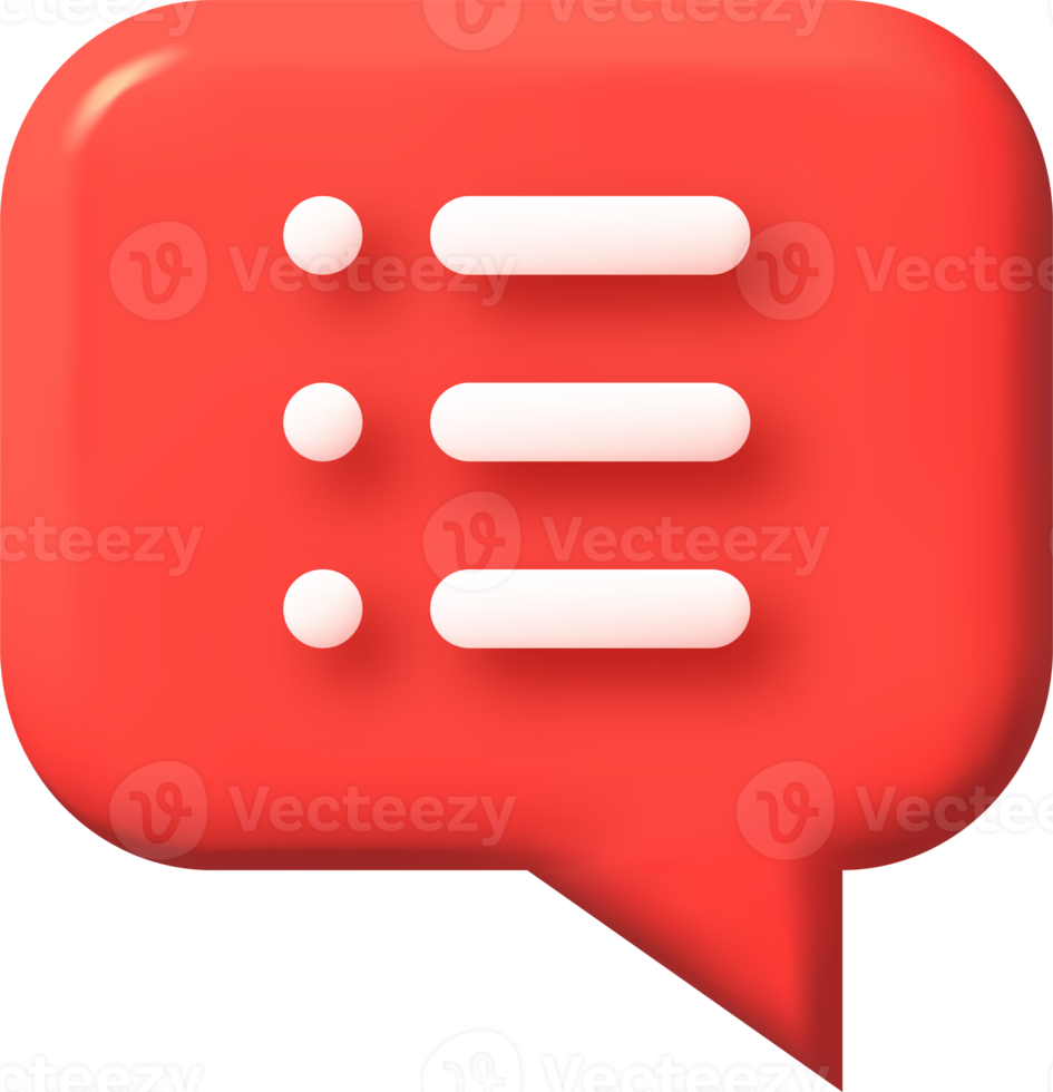 speech bubble 3d icon, illustration, communication dialog bubble. png