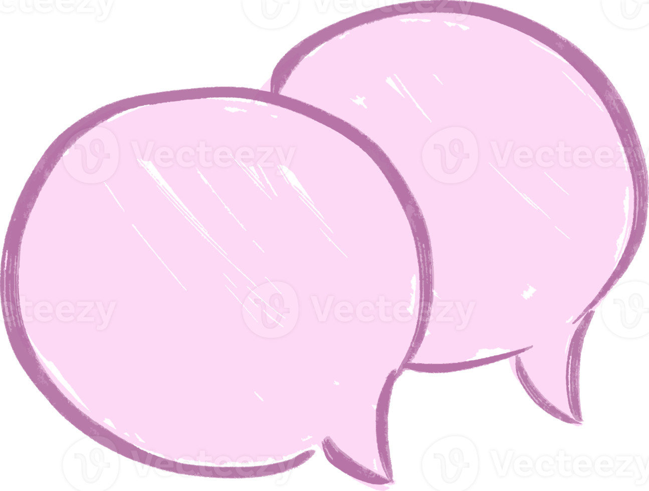 Illustration Rede Luftblasen Hand gezeichnet png