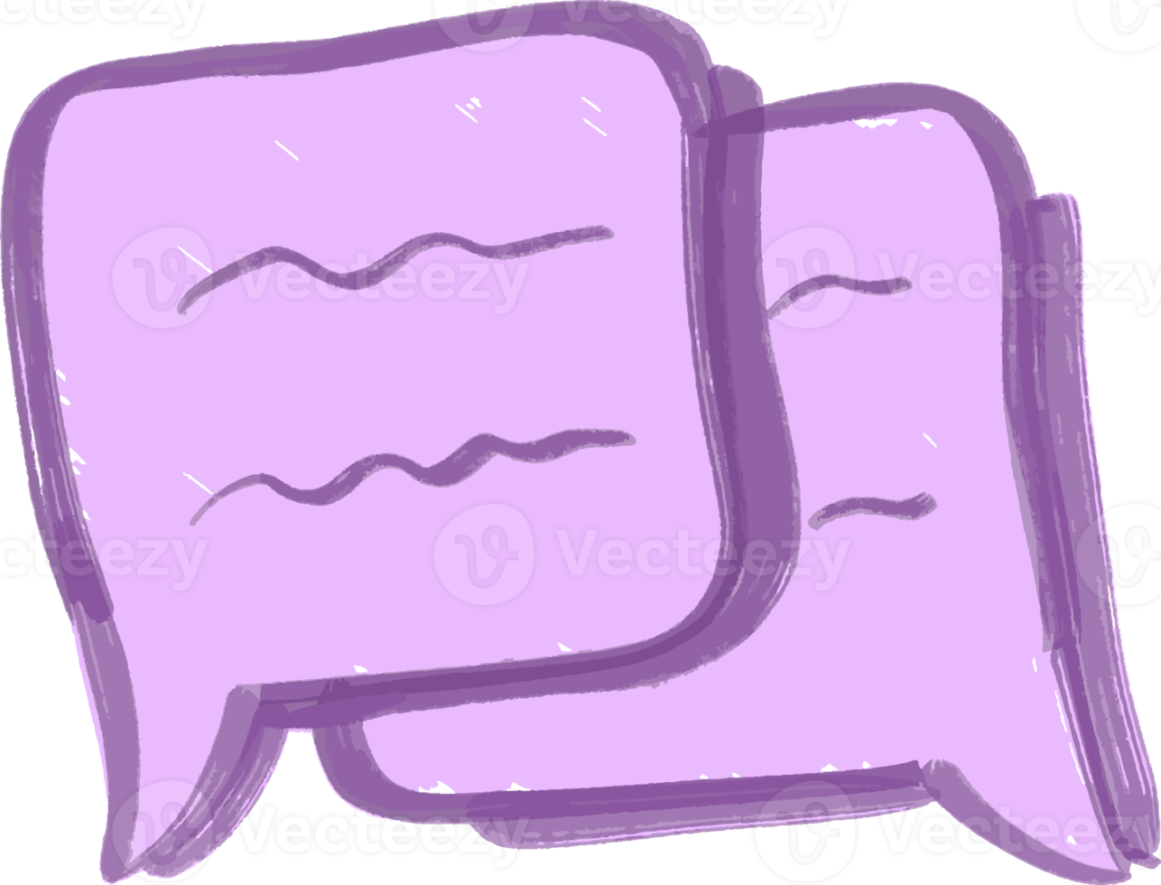 illustration Speech Bubbles Hand Drawn png