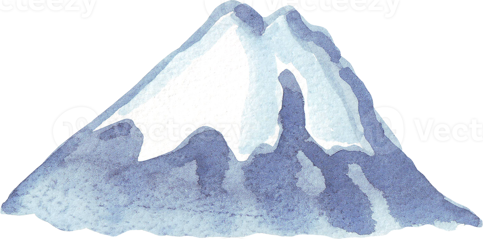 Mountains. Watercolor illustration png