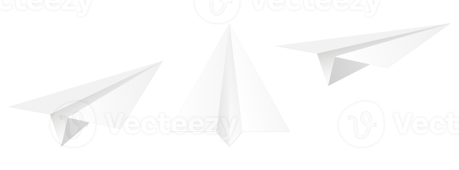 Icon set of Handmade paper plane png