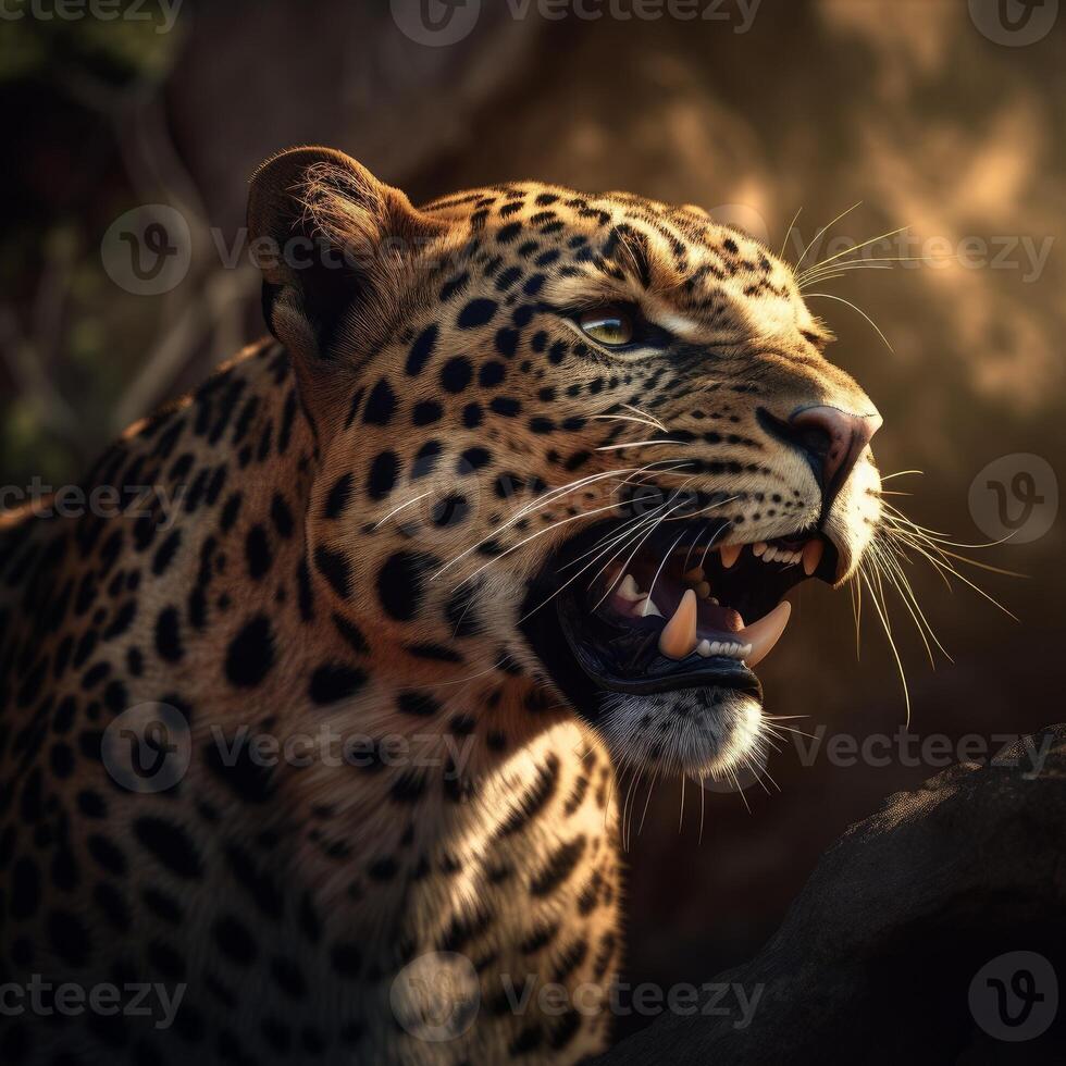 Image of leopard close up photo