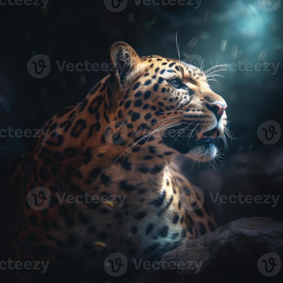 leopard close up photo