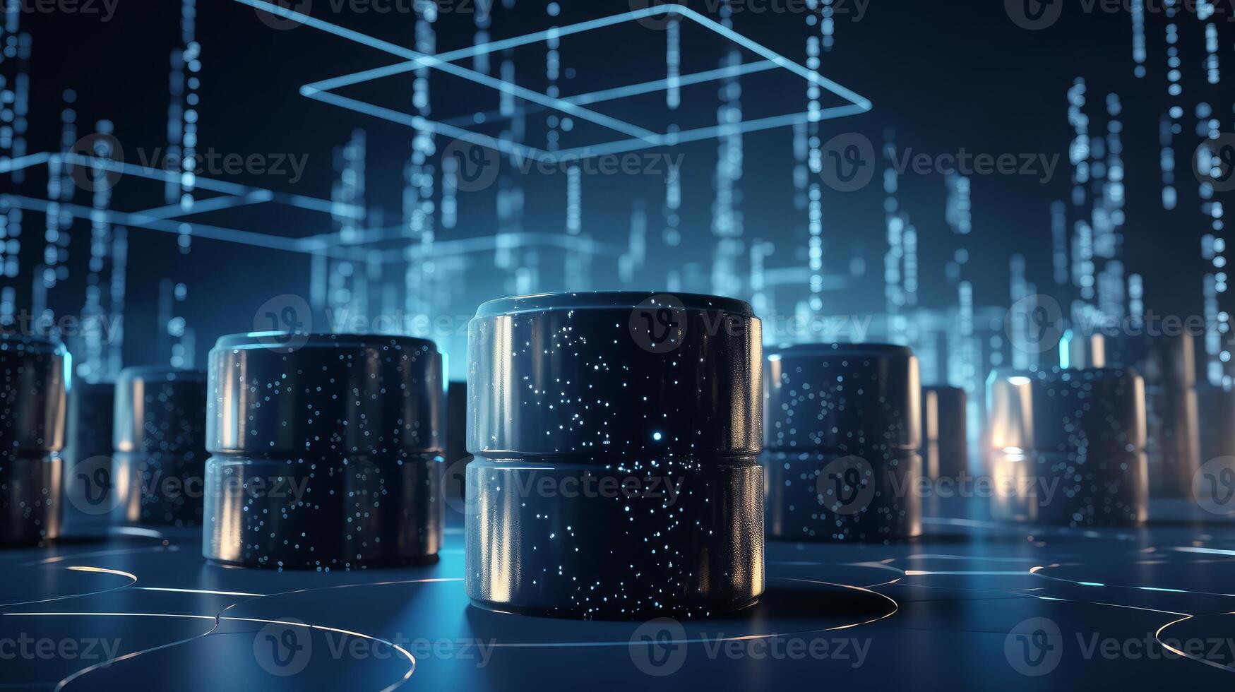 Big data concept Digital data flow Transferring photo