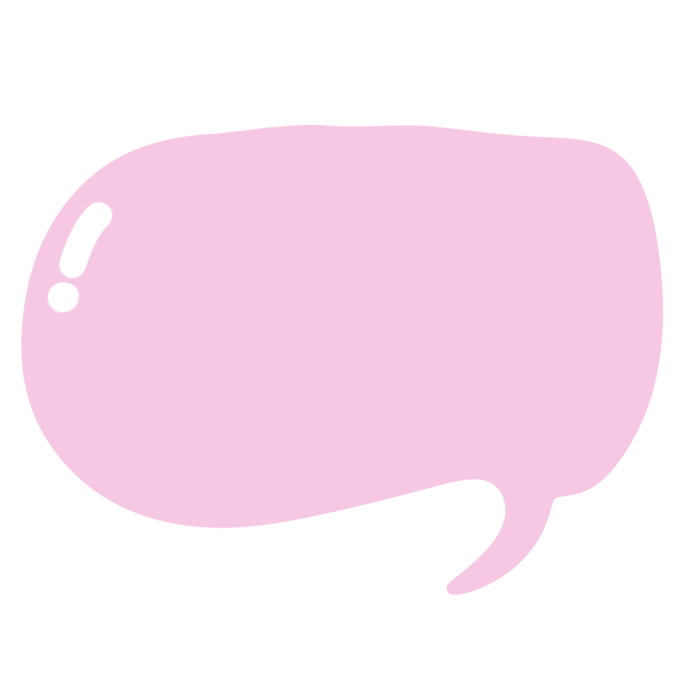 Pink Speech Bubble 22877256 Png