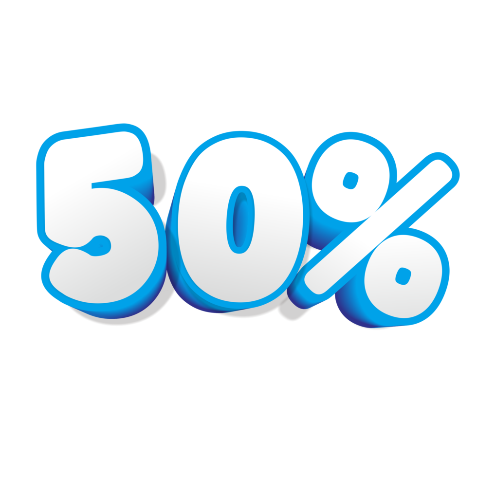 50 per cento di sconto png