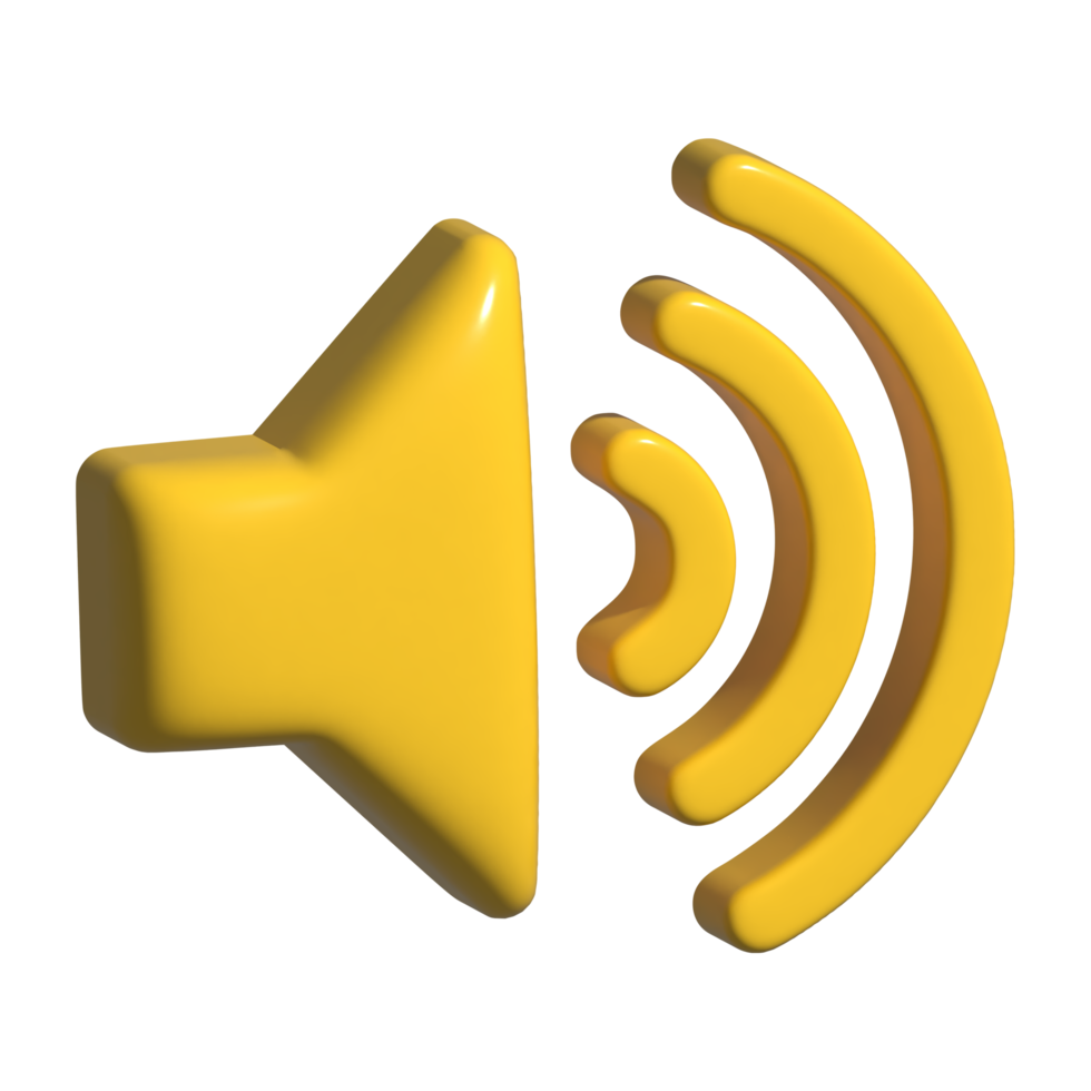 3d icon of speaker png