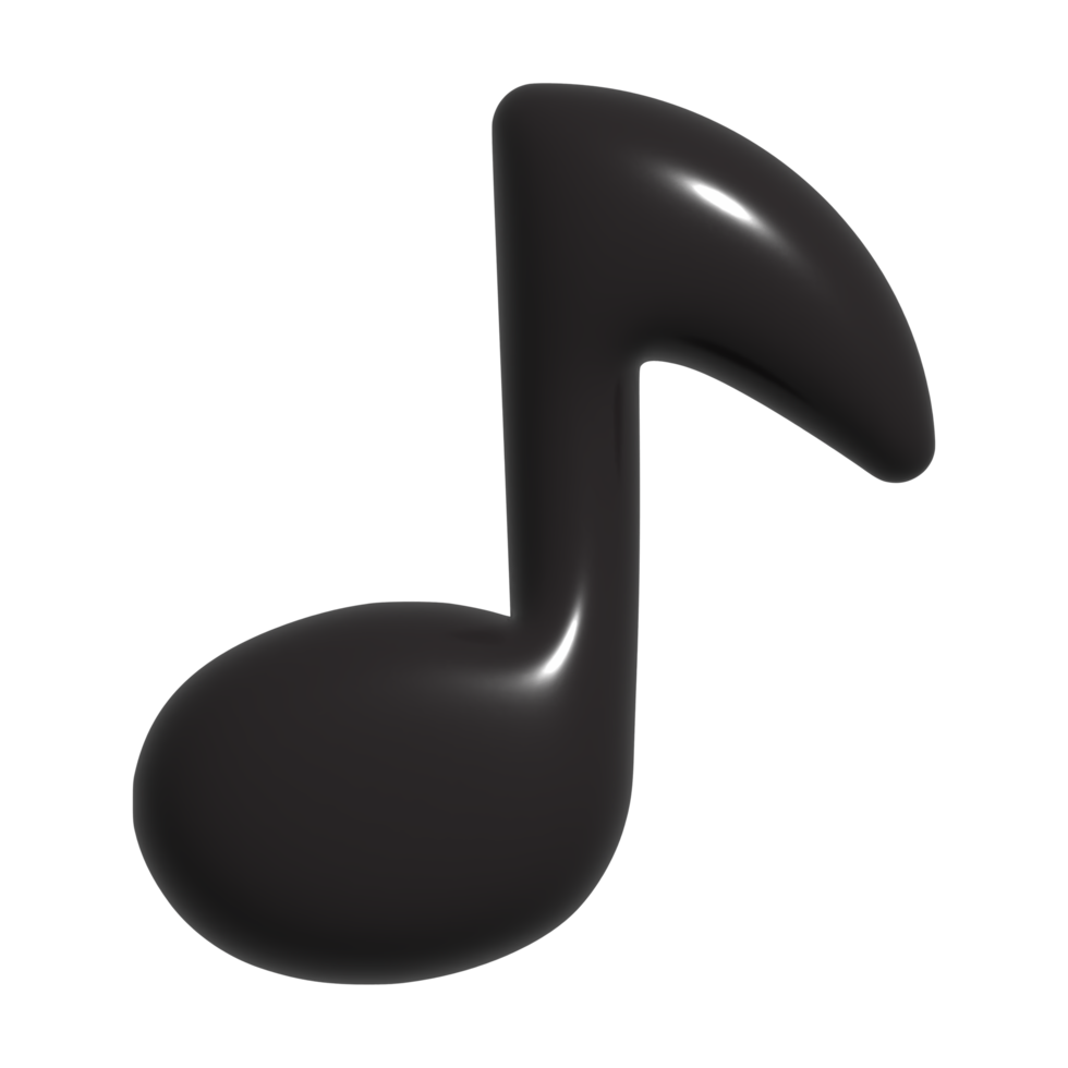 3d icon music note png