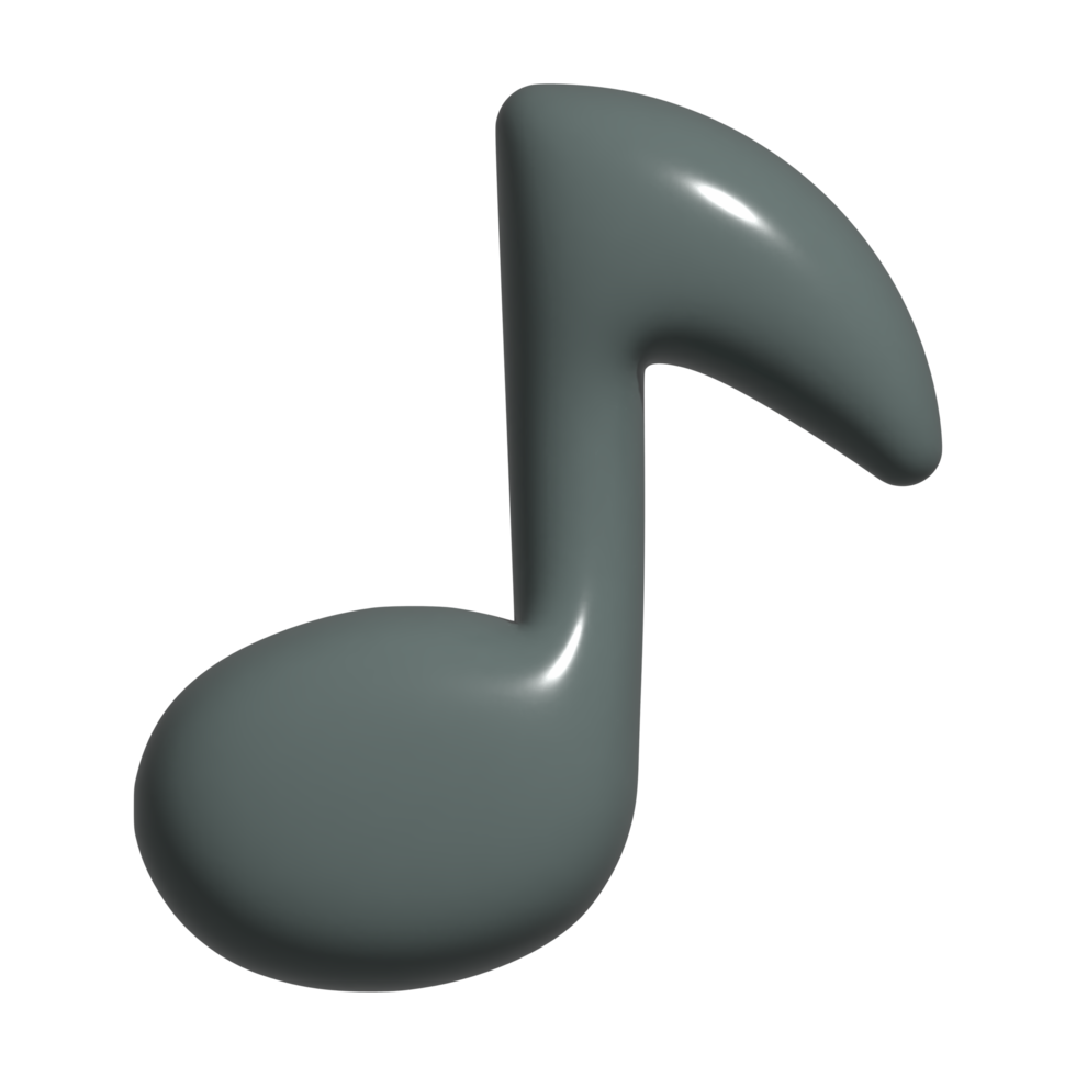 3d icon music note png