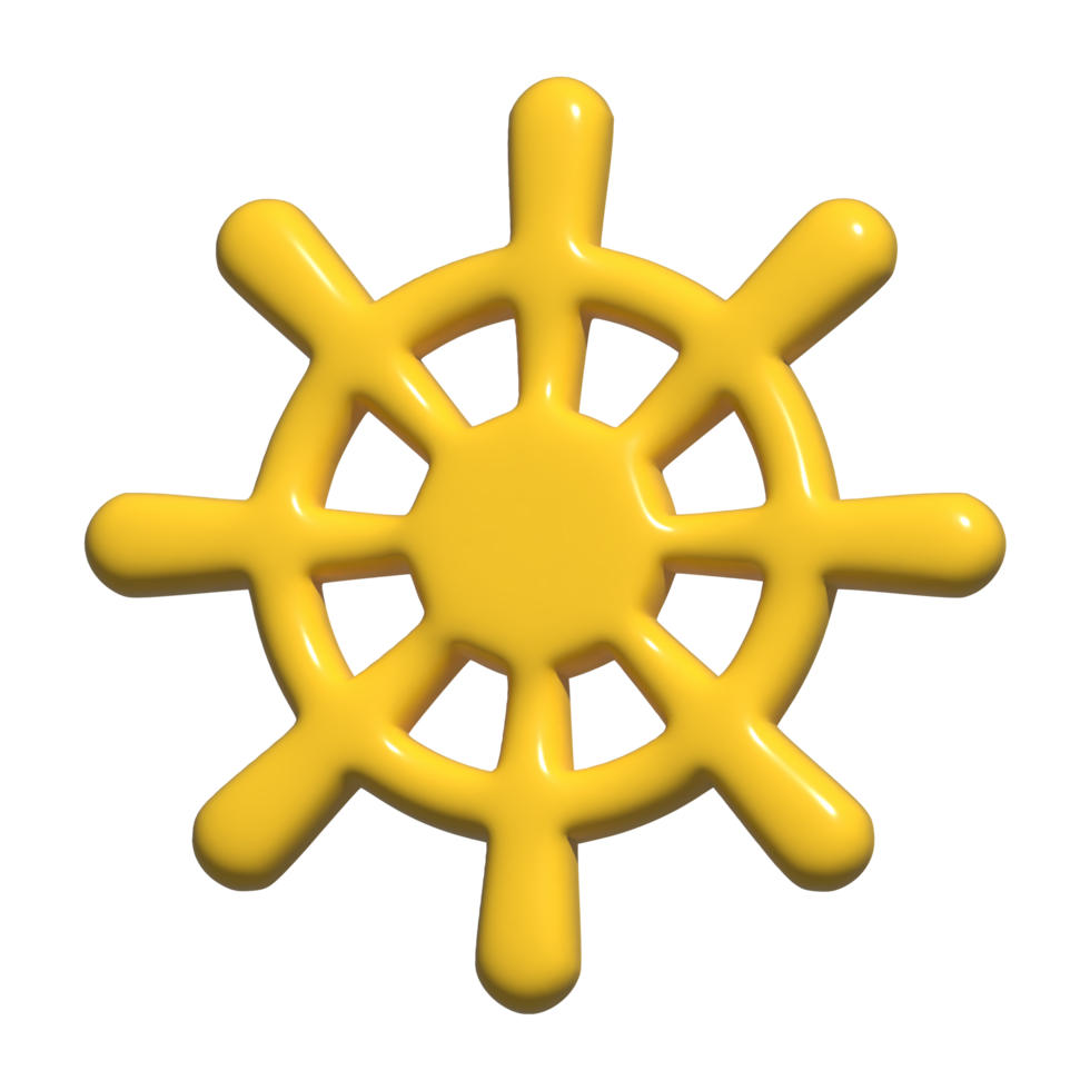 3d Symbol Schiff Rad png