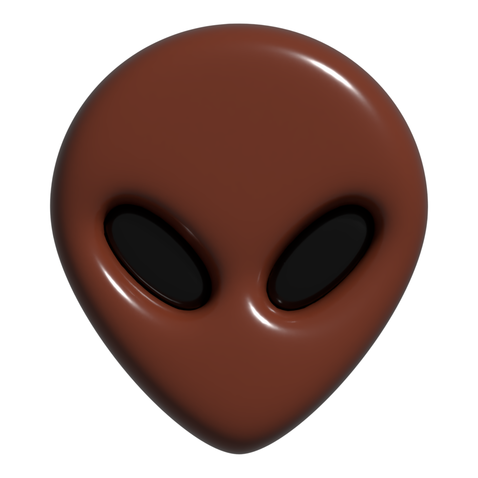 3d icon alien,  monster png