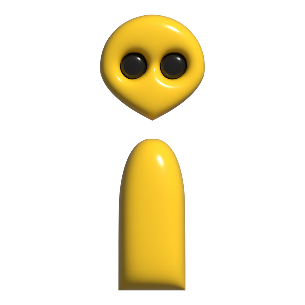 3d icon monster, alien png
