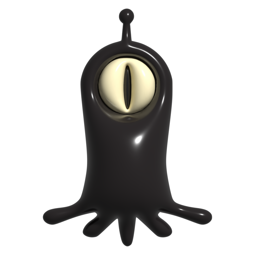 3d icon monster, alien png