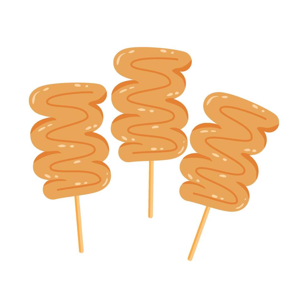 eomuk korean fish cake vector