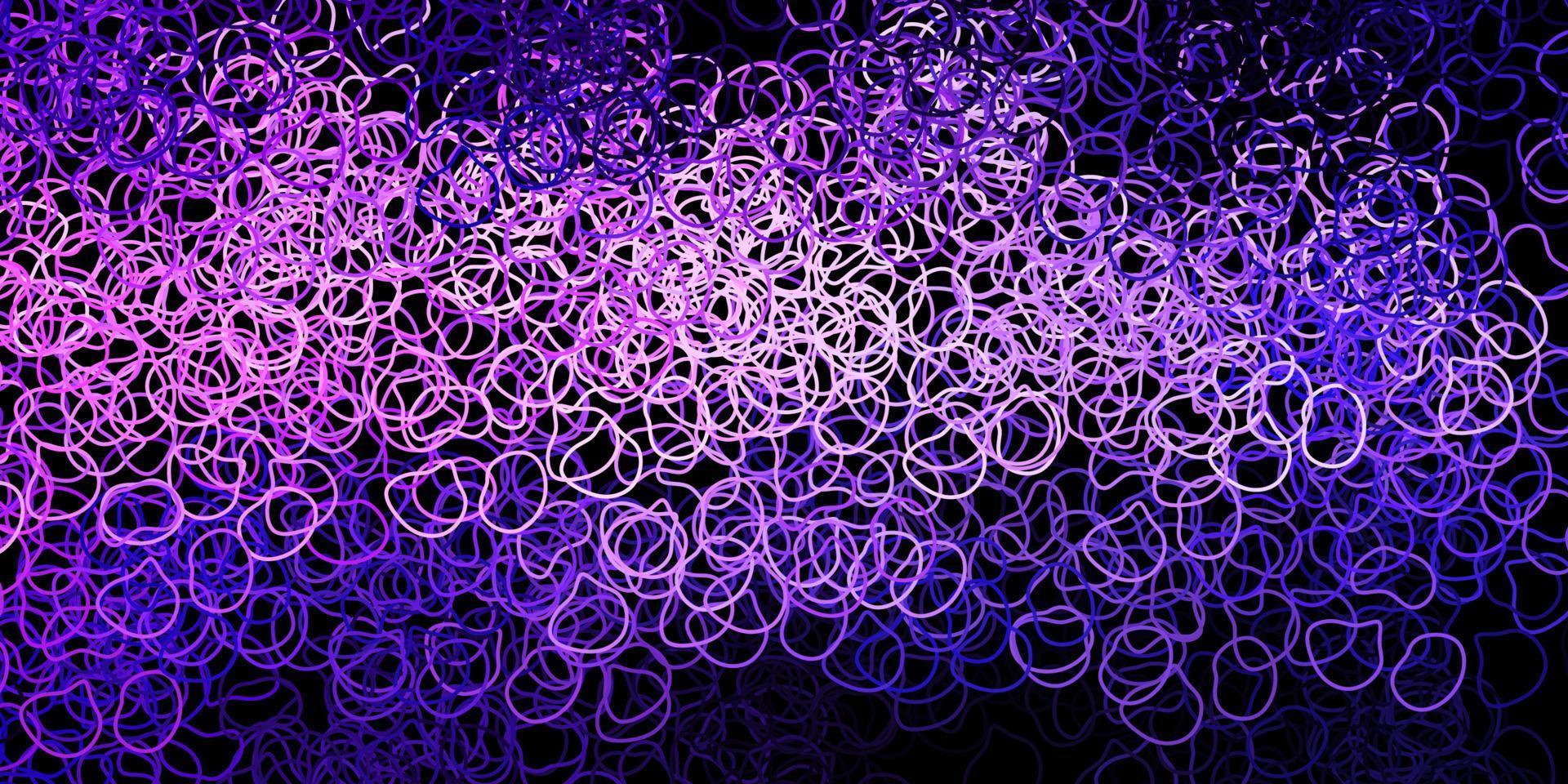 Dark purple vector background with random forms.