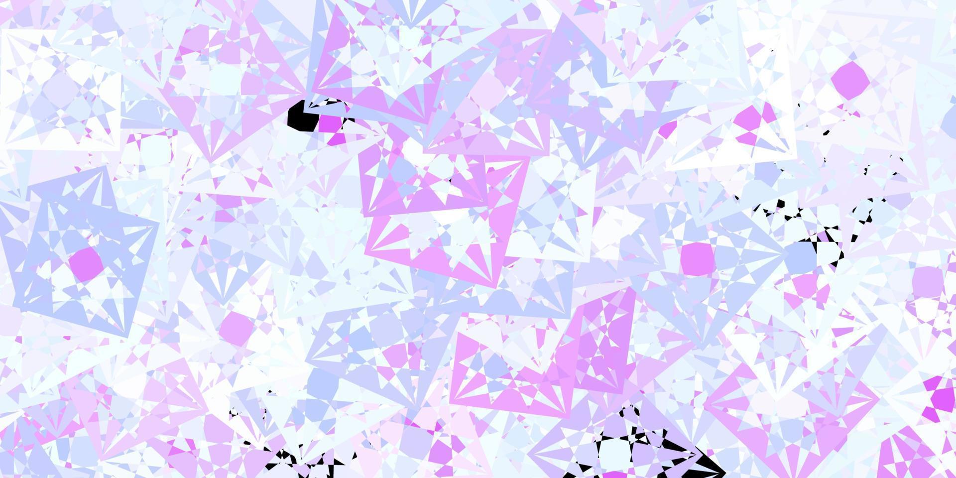 Light Purple vector background with triangles.