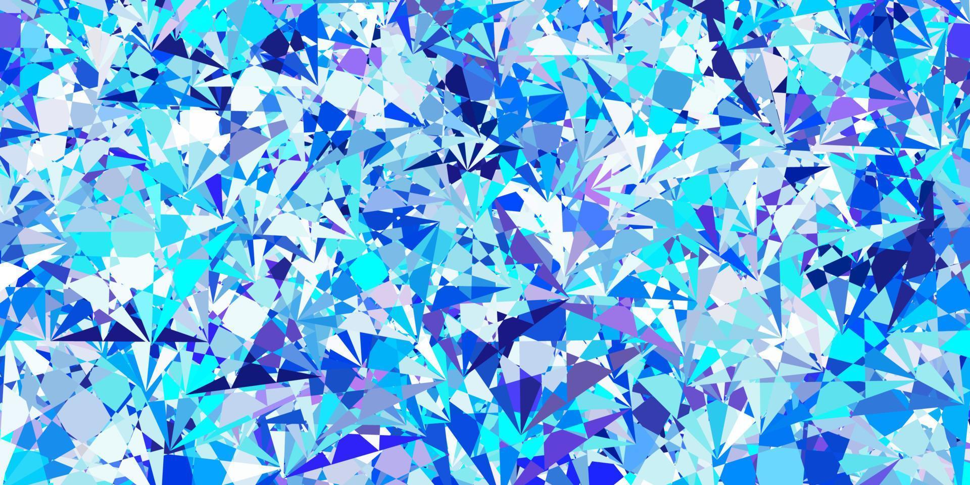 Light Pink, Blue vector background with triangles.