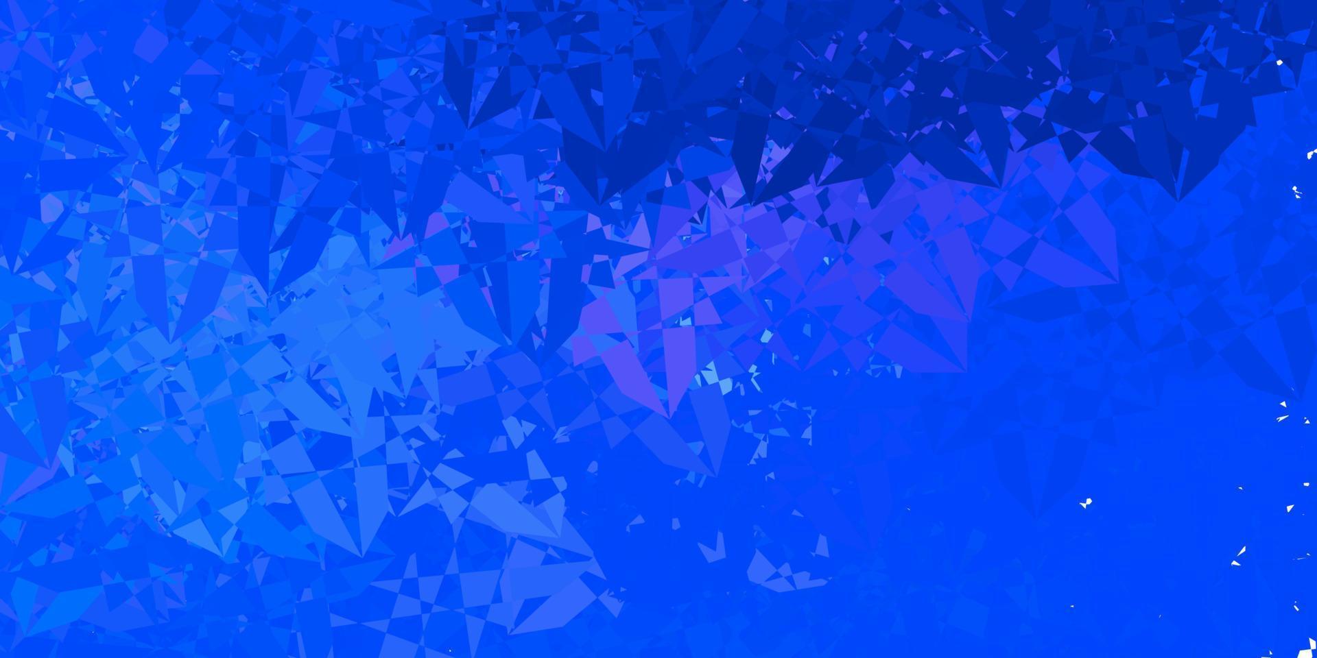 Dark Pink, Blue vector texture with random triangles.