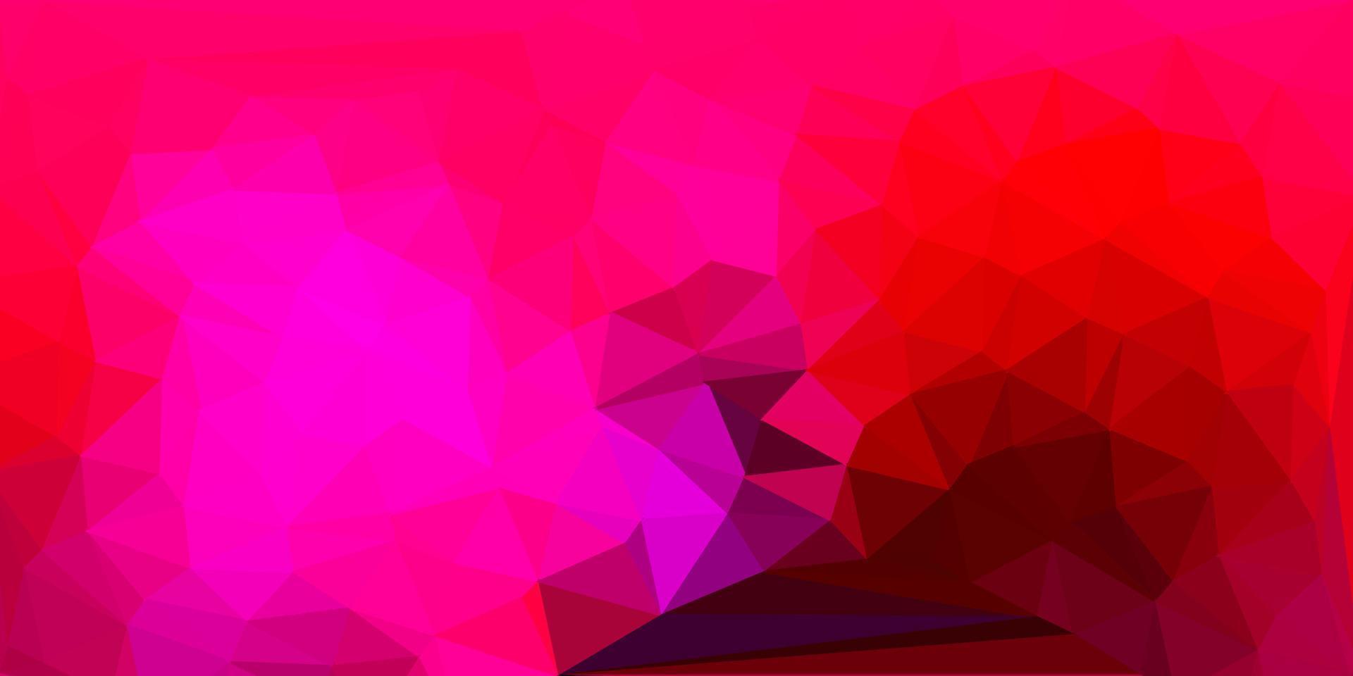 Dark purple, pink vector triangle mosaic backdrop.