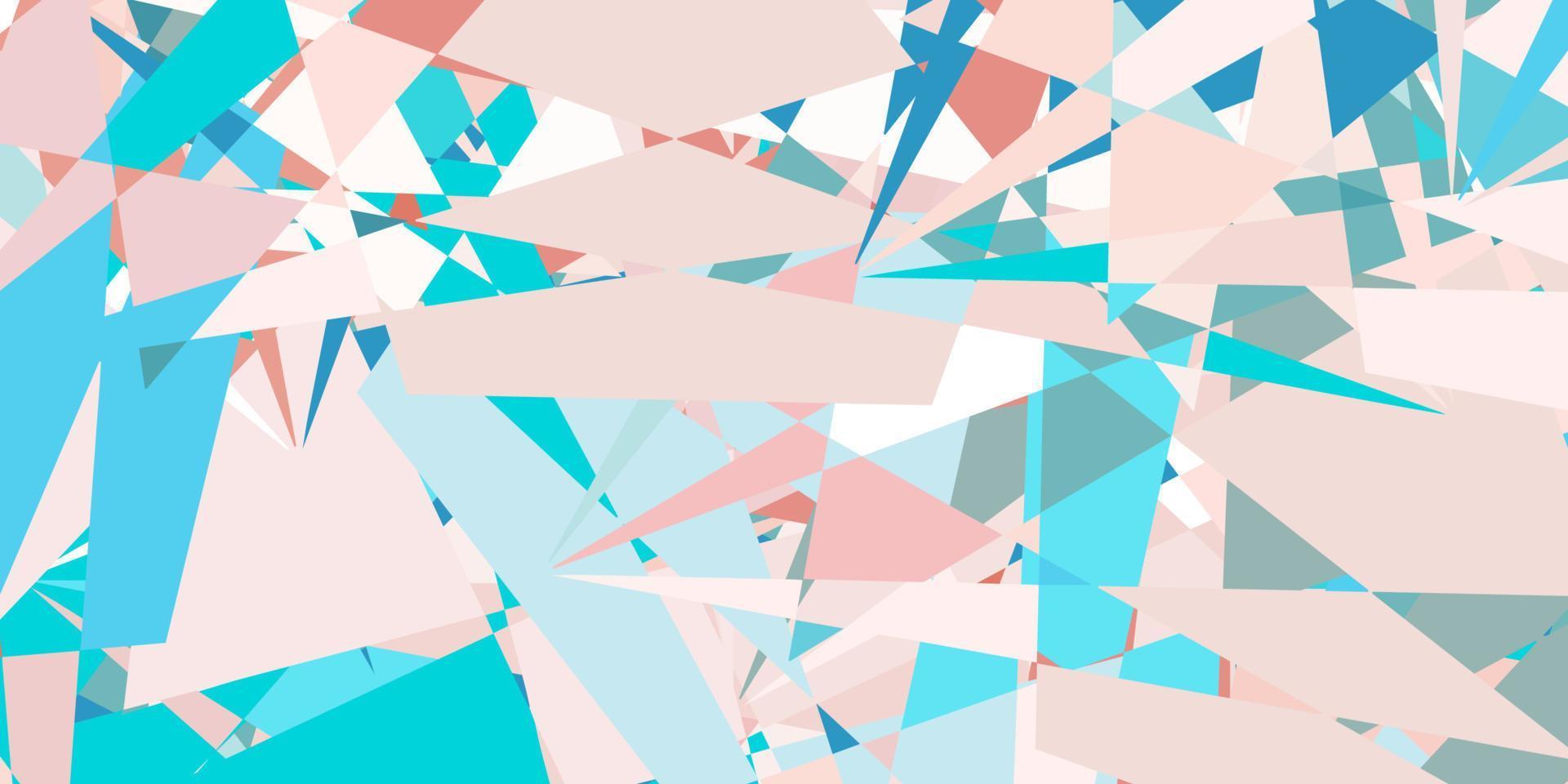 Light Pink, Green vector backdrop with triangles, lines.
