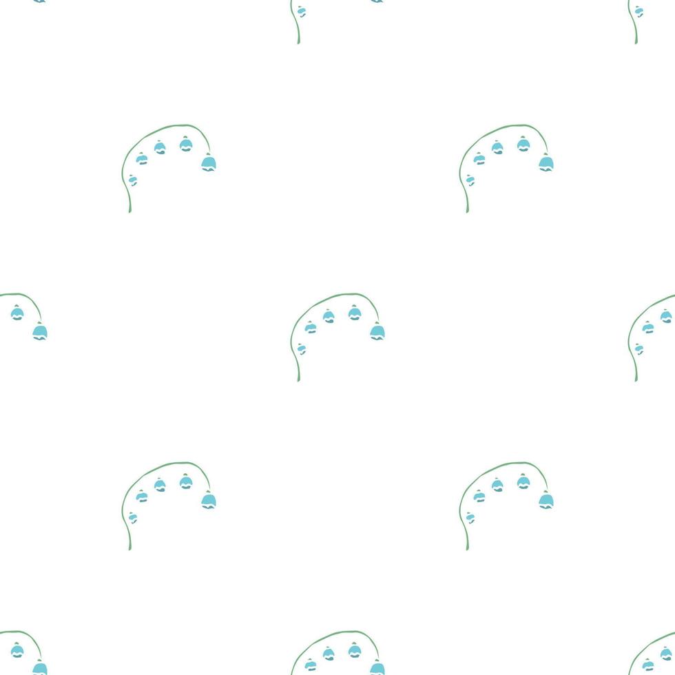 Seamless floral pattern. Doodle floral background. Spring pattern vector
