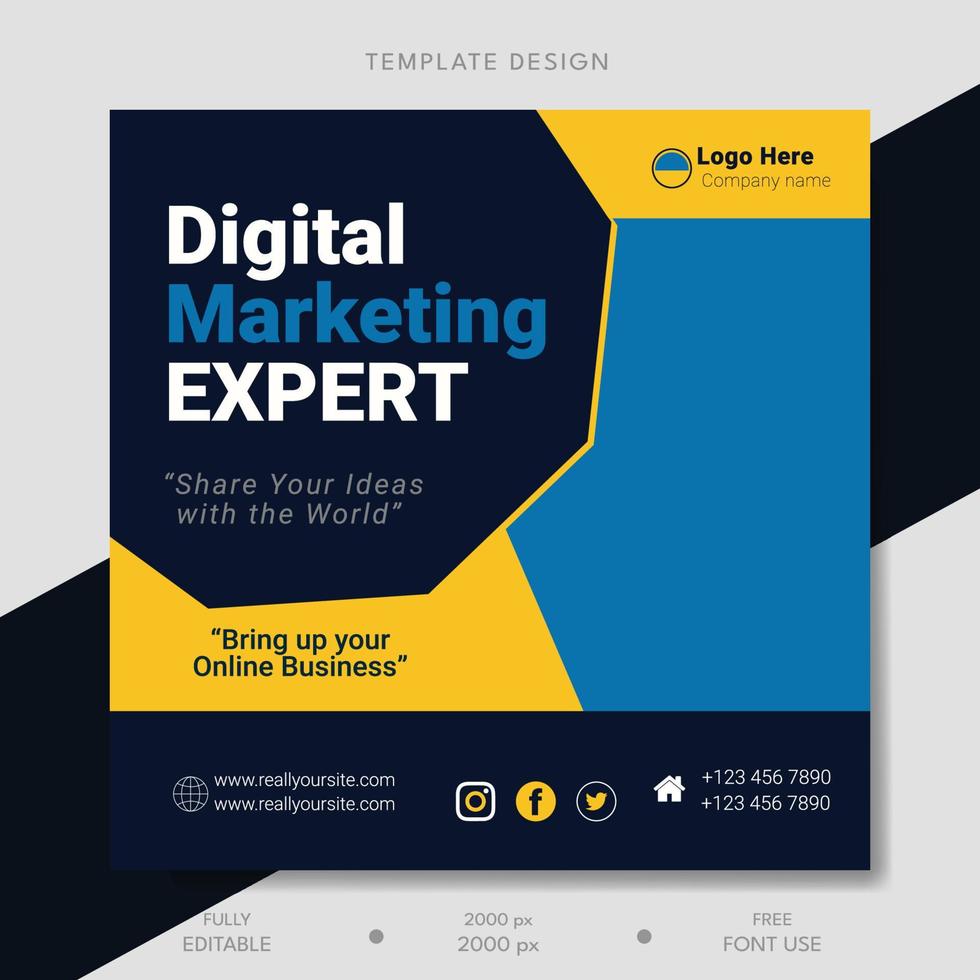 Vector creative design marketing agency template