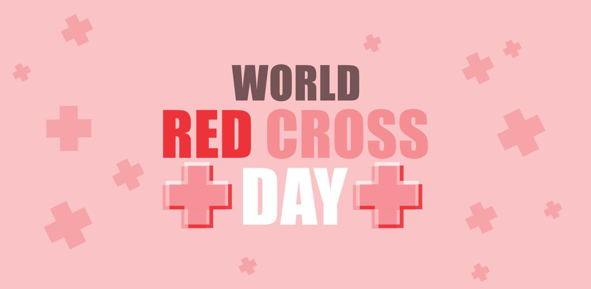 World red cross day. Template for background, banner, card, poster. vector illustration.