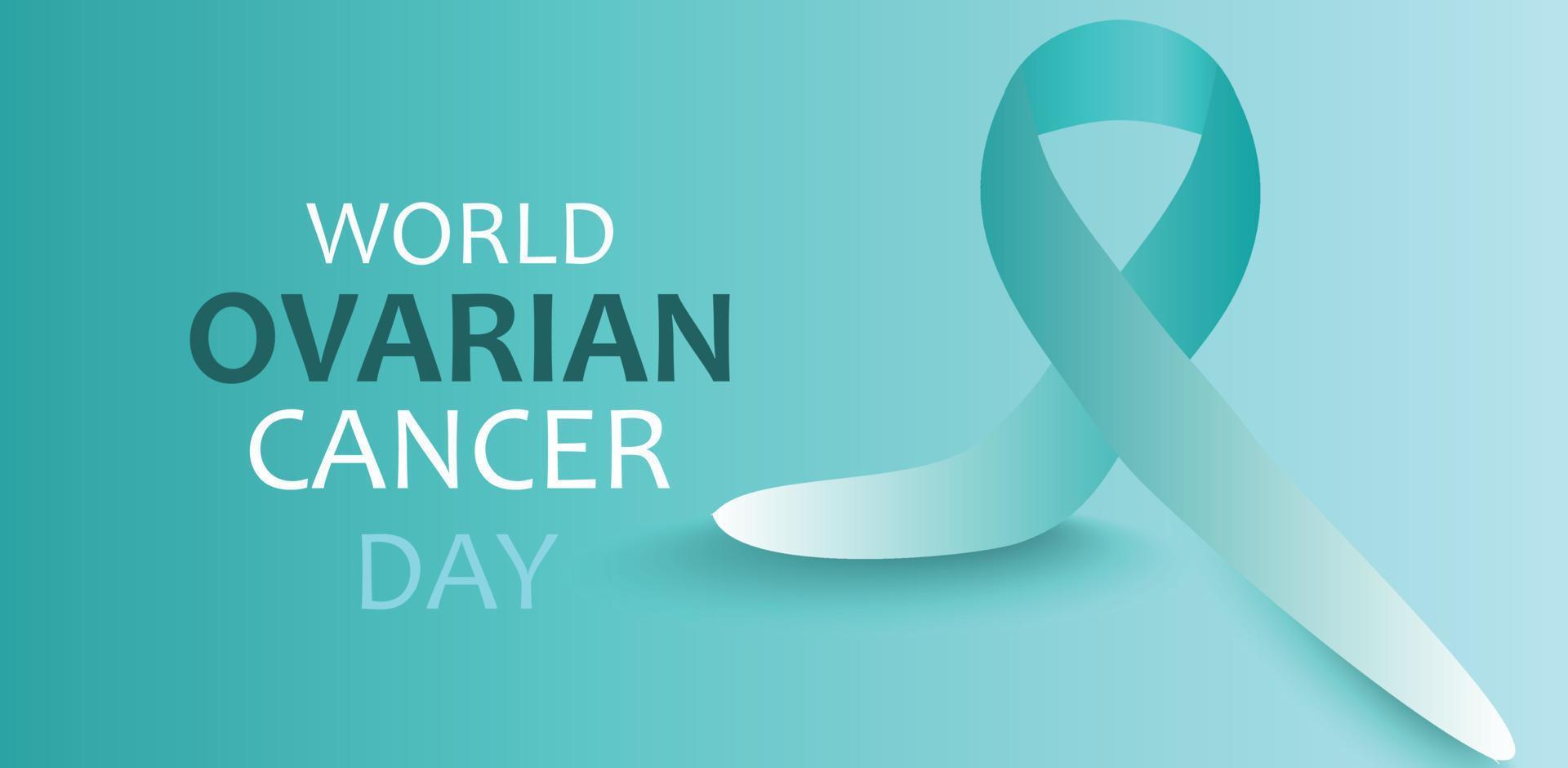 World Ovarian Cancer day. Template for background, banner, card, poster. vector illustration.