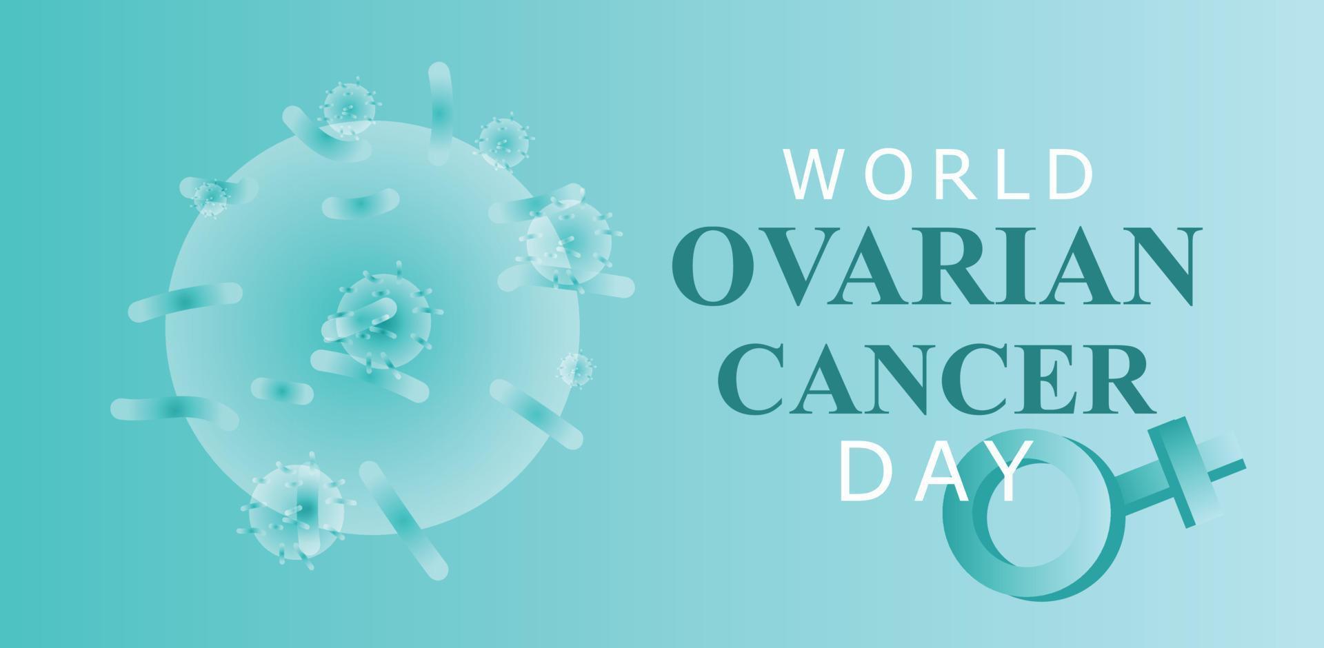 World Ovarian Cancer day. Template for background, banner, card, poster. vector illustration.