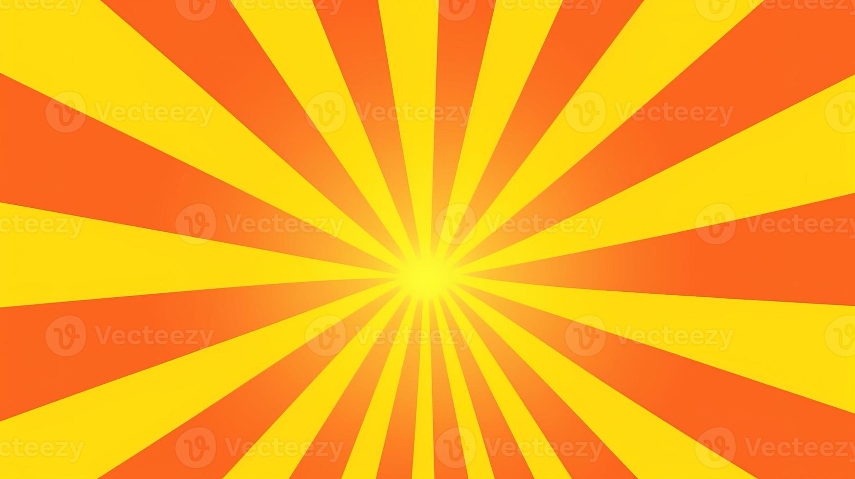 Yellow and Orange Sunburst Background photo