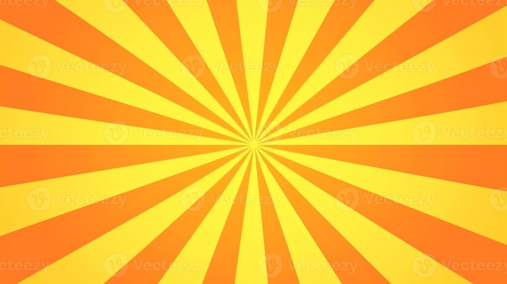 Yellow and Orange Sunburst Background photo