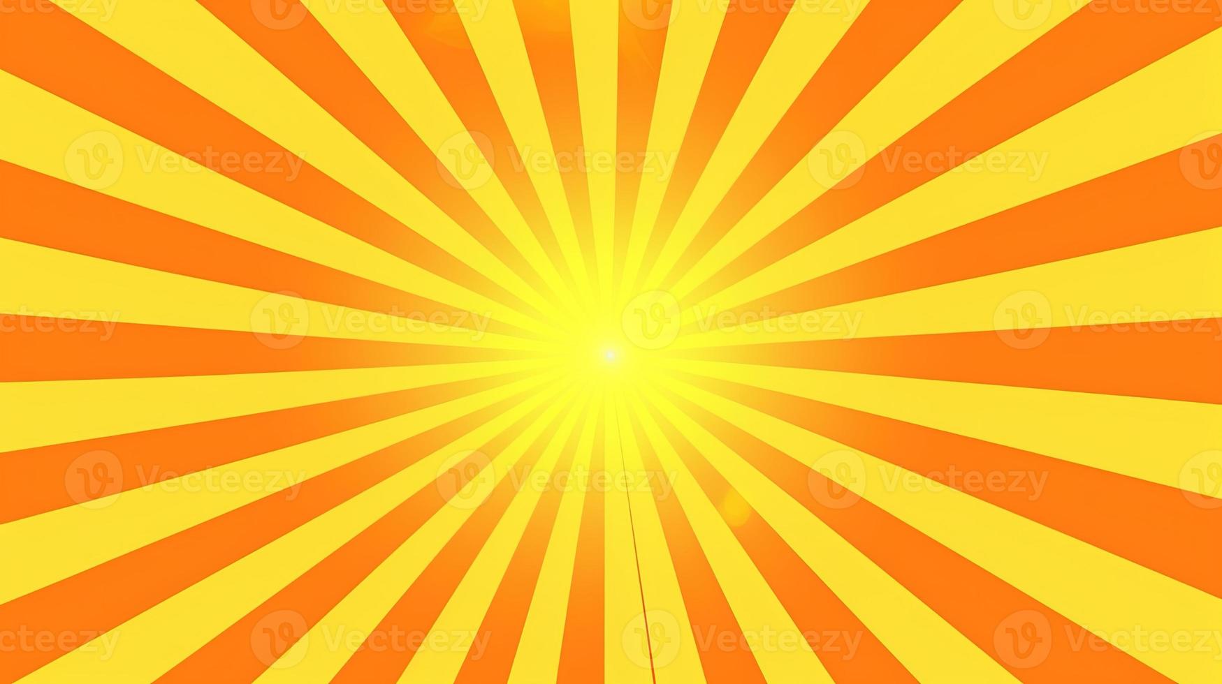 Yellow and Orange Sunburst Background photo
