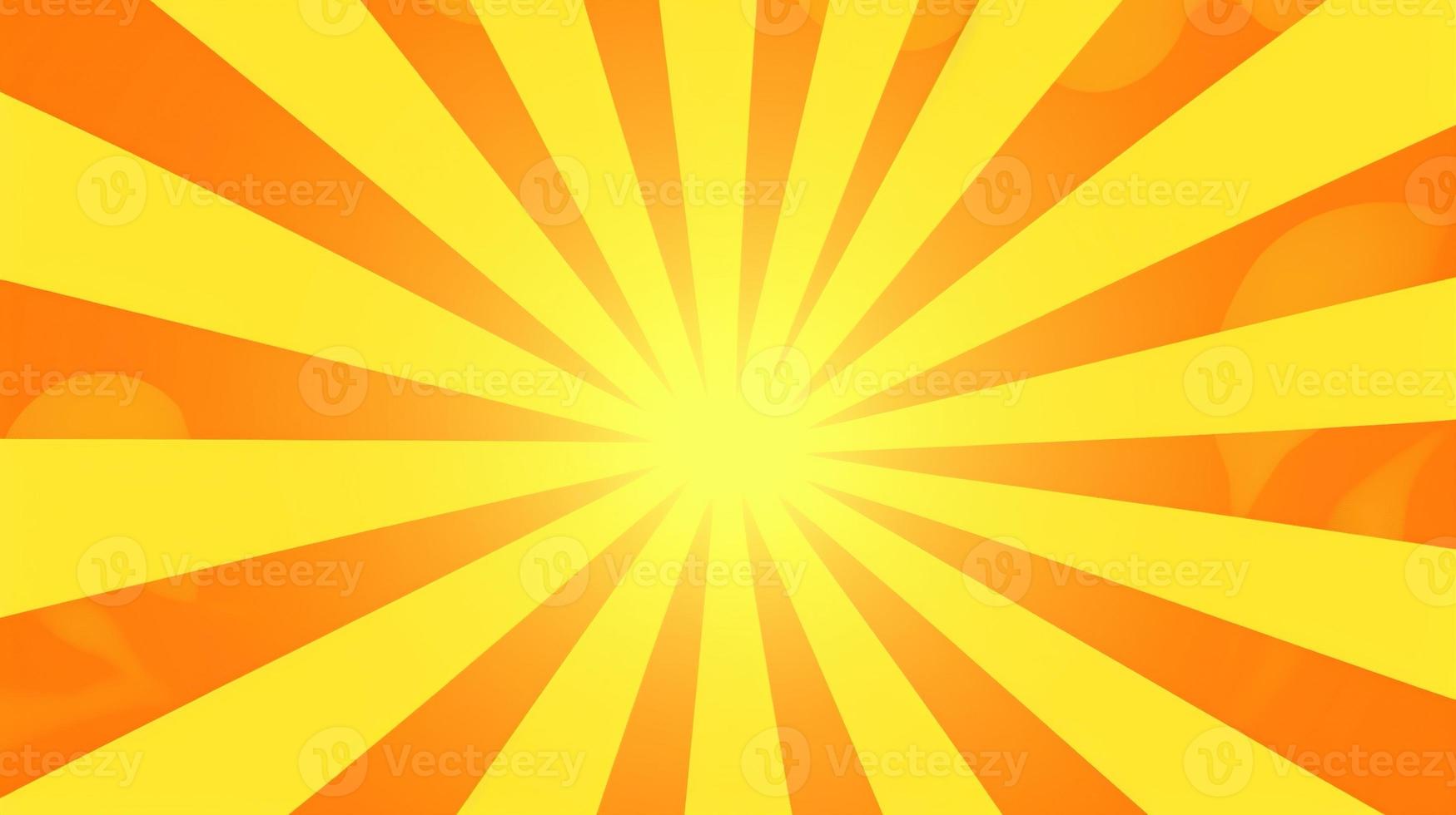 Yellow and Orange Sunburst Background photo