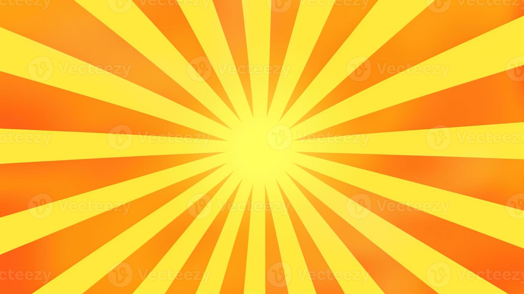 Yellow and Orange Sunburst Background photo