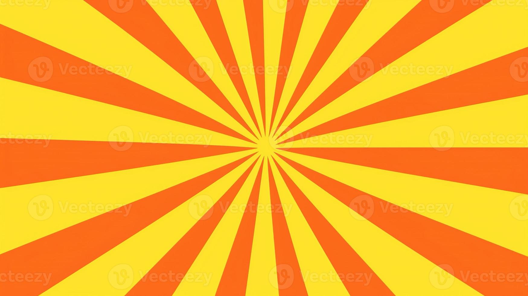 Yellow and Orange Sunburst Background photo