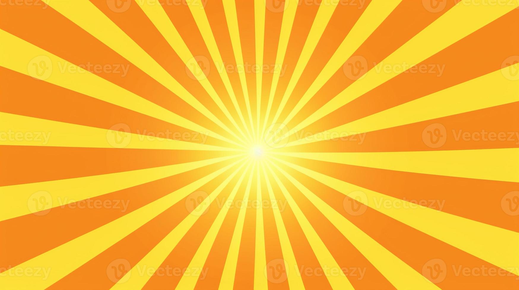 amarillo y naranja rayos de sol antecedentes foto