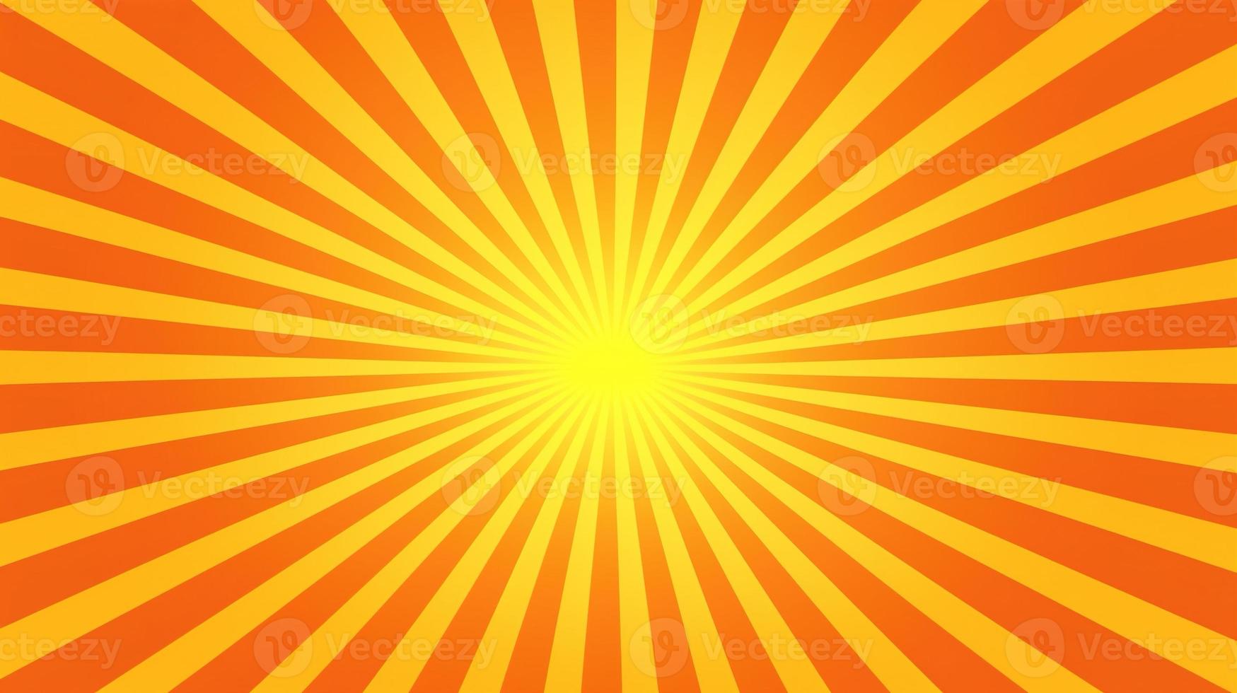 Yellow and Orange Sunburst Background photo