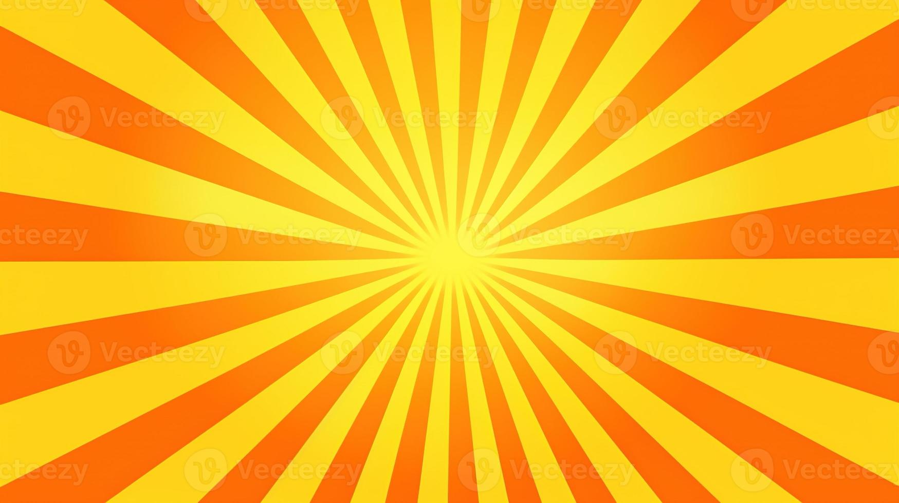 Yellow and Orange Sunburst Background photo