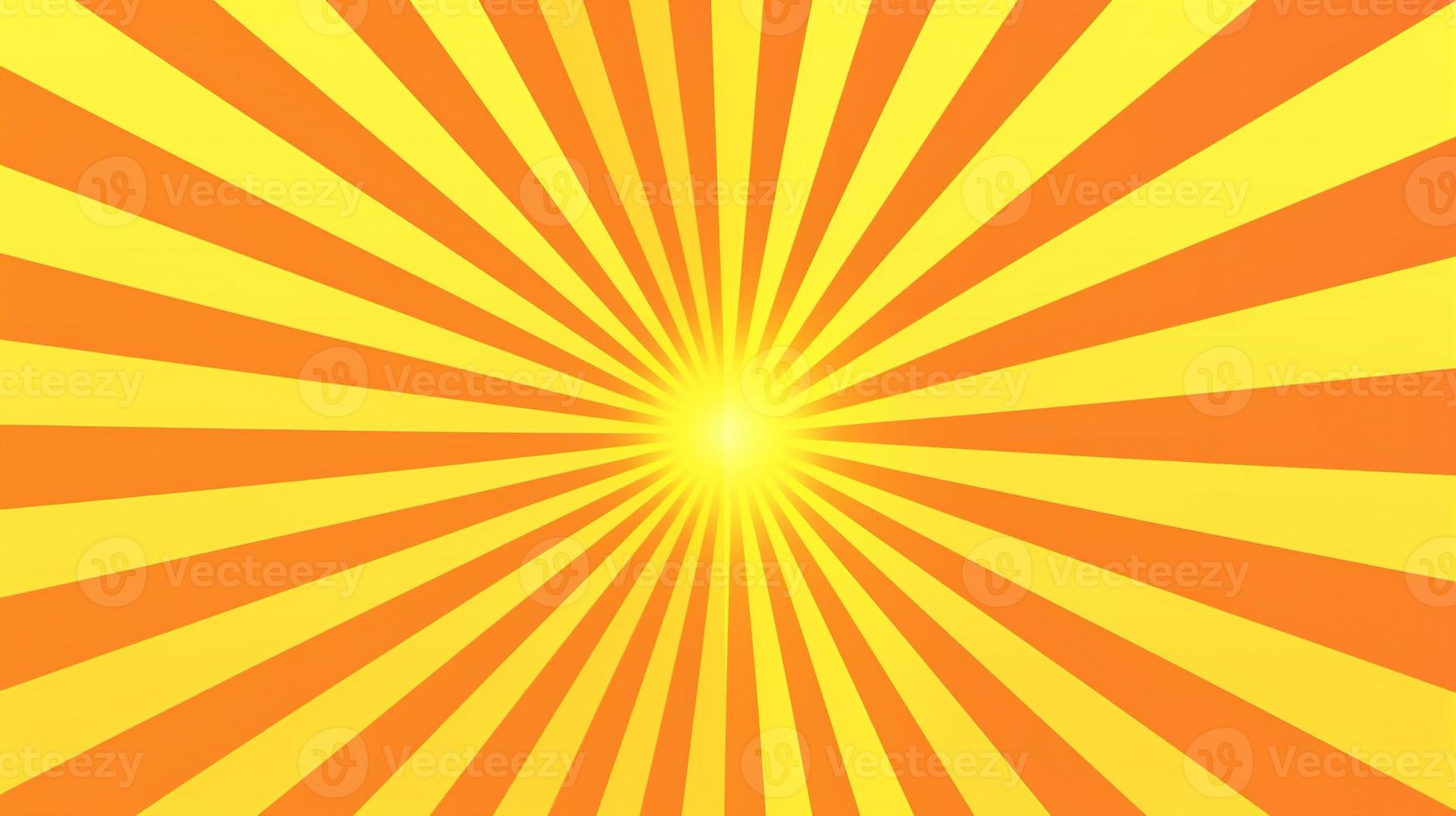 Yellow and Orange Sunburst Background photo