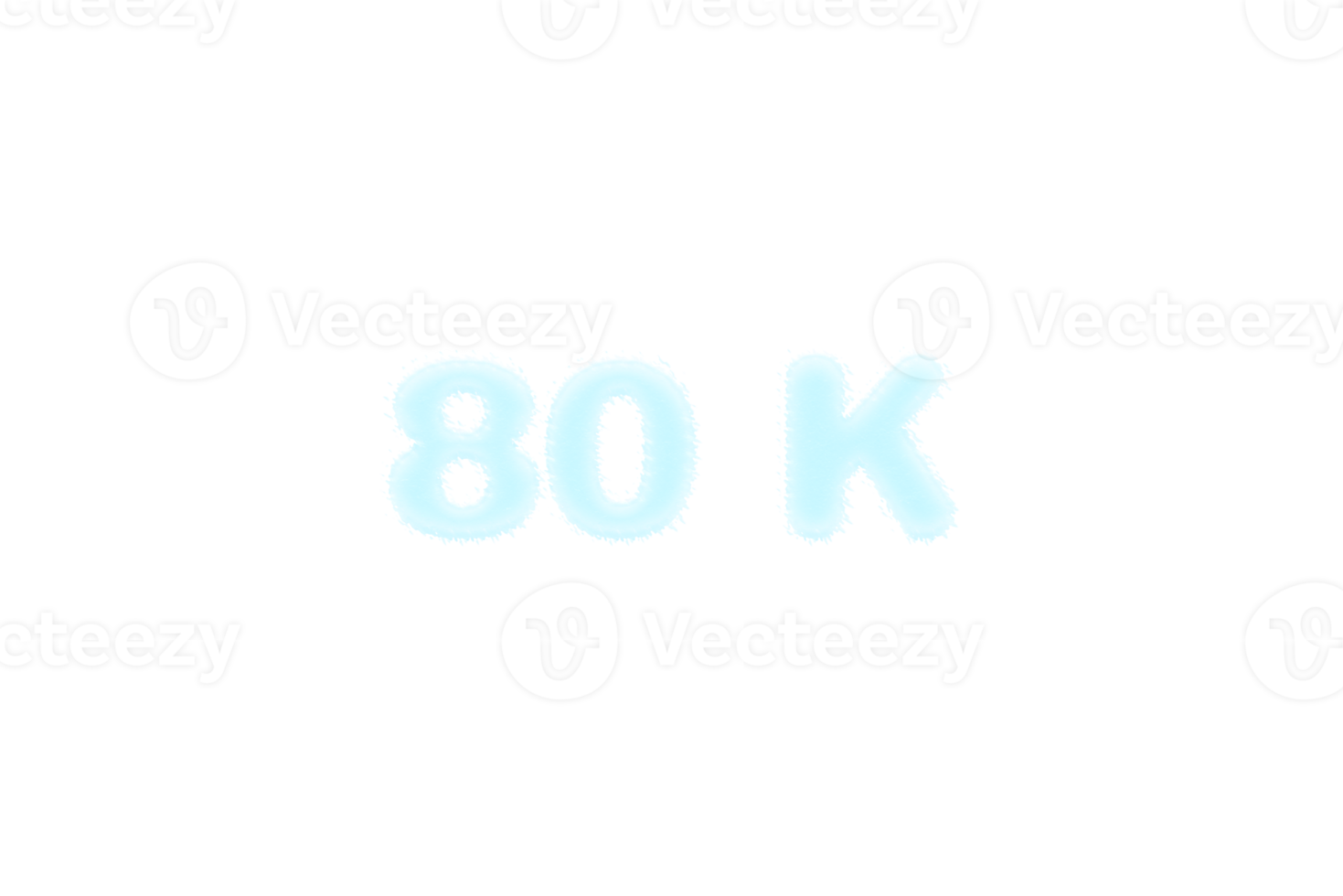 80 K  subscribers celebration greeting banner with frozen Design png