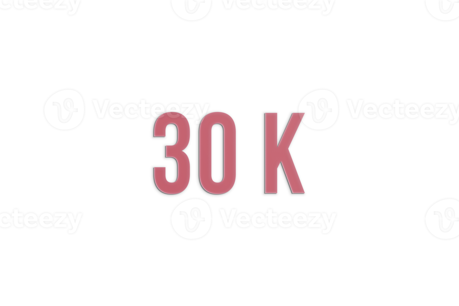 30 k subscribers celebration greeting banner with Paper Design png