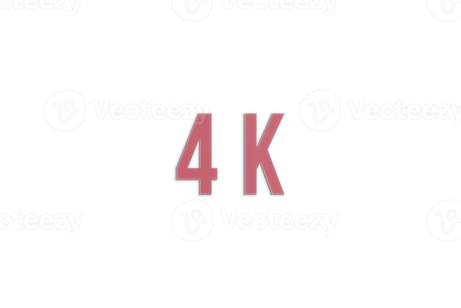 4 K  subscribers celebration greeting banner with Paper Design png