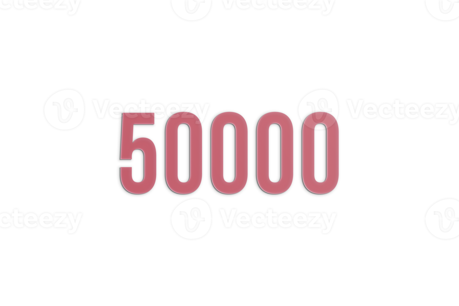 50000 subscribers celebration greeting banner with Paper Design png