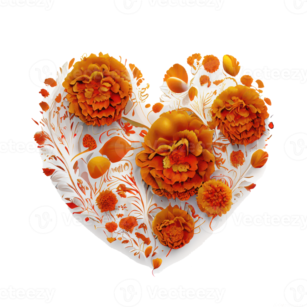 rose heart fantasy . AI Generated png