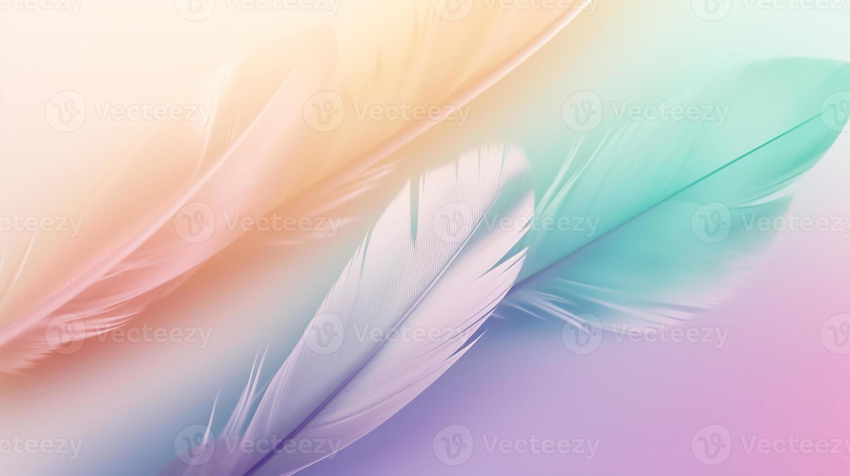 vistoso plumas fondo, suave pastel colores, resumen antecedentes. foto