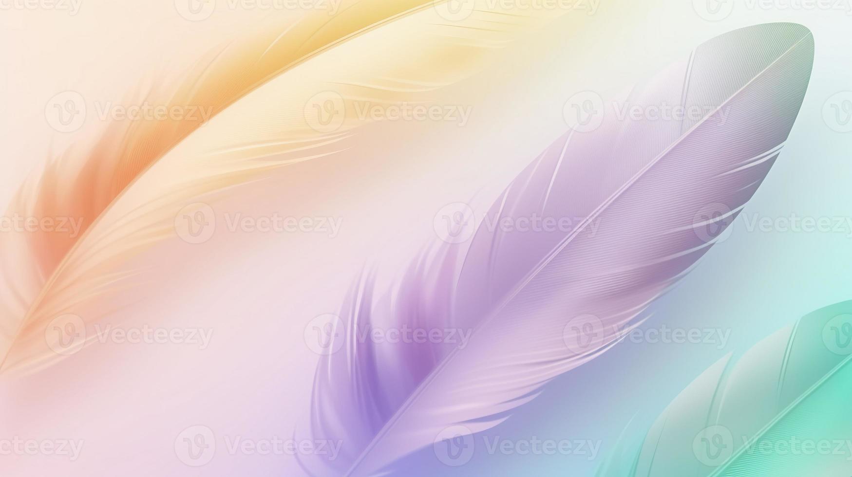 vistoso plumas fondo, suave pastel colores, resumen antecedentes. foto