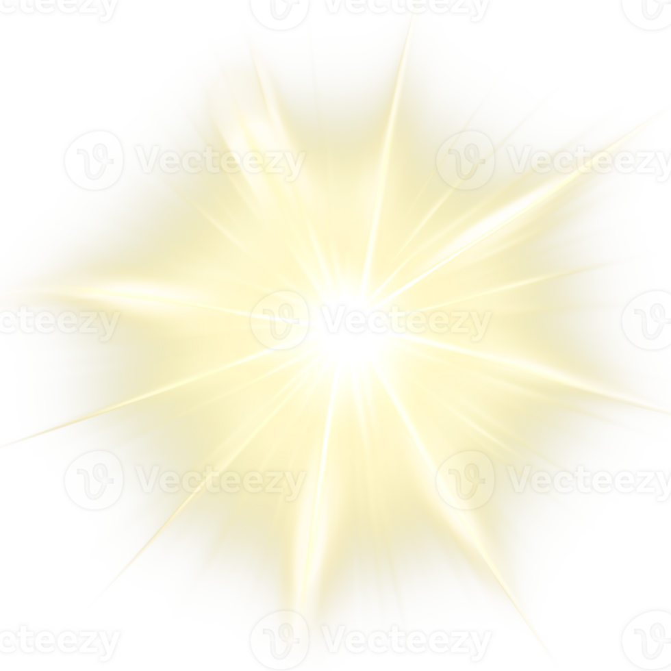 luce stellare raggiante effetto png