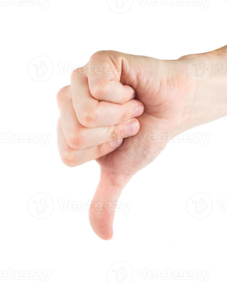 NO bad hand on white photo